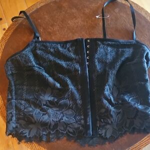 Aerie Black Lace Bustier